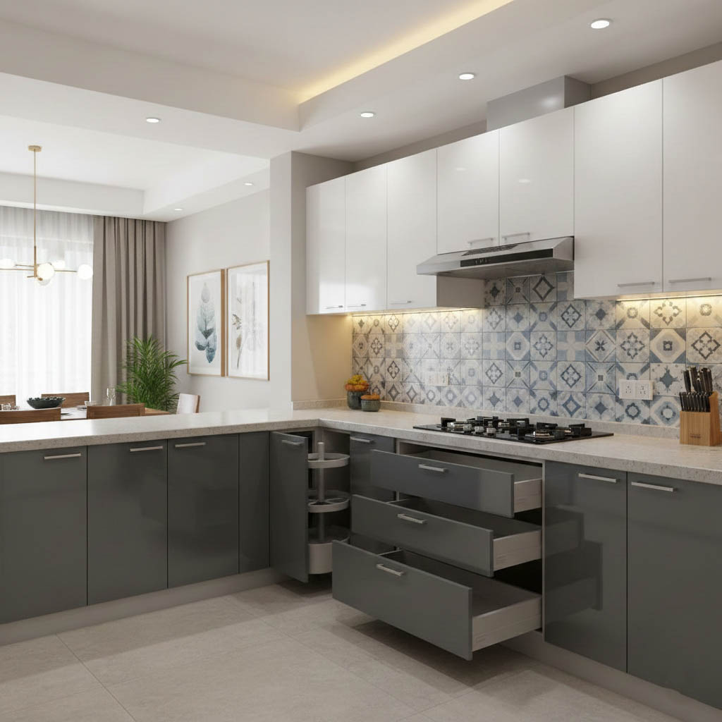 Modern modular kitchen design